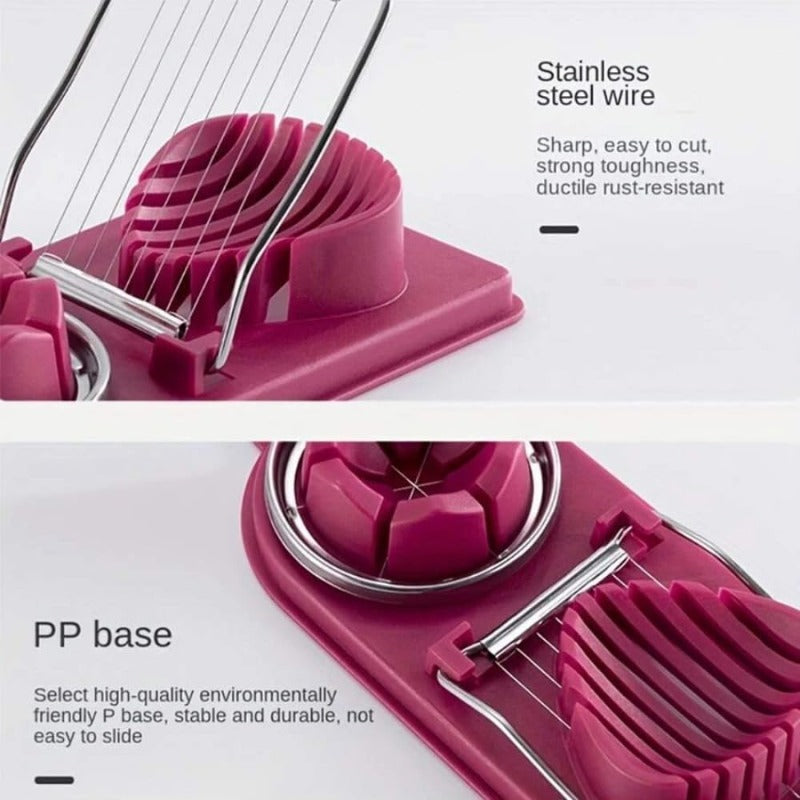 Easy Use Stainless Steel Egg Cutter