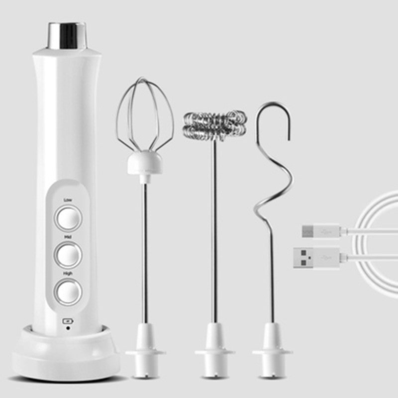 Portable Electric Milk Frother with 3 Speed Settings - Cofik