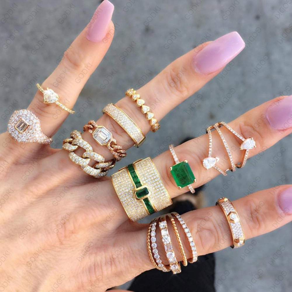Elegant Gold Stacking Ring for Women