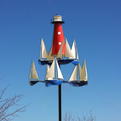 Modern Outdoor Kinetic Wind Garden Sculpture