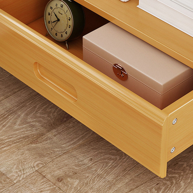 Traditional Wood Bedside Table with Drawers