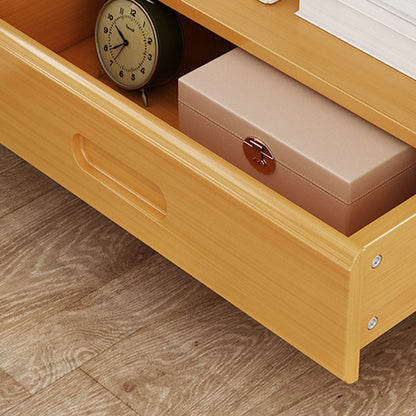 Traditional Wood Bedside Table with Drawers
