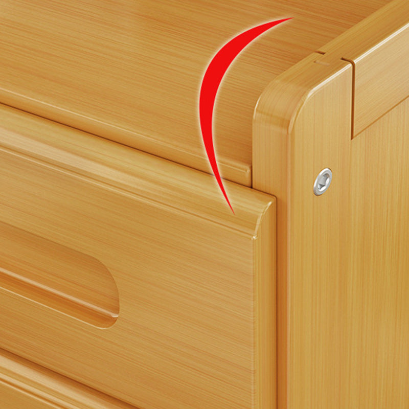 Traditional Wood Bedside Table with Drawers