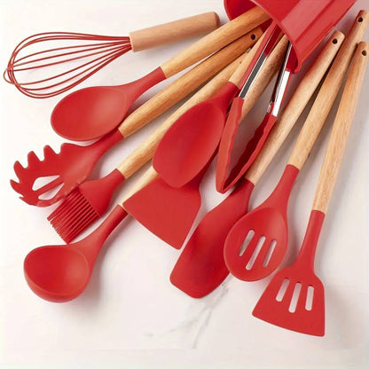 Durable Silicone Kitchen Utensil Set – Non Stick and Heatproof