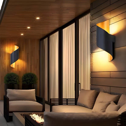 Modern Spiral LED Outdoor Wall Light
