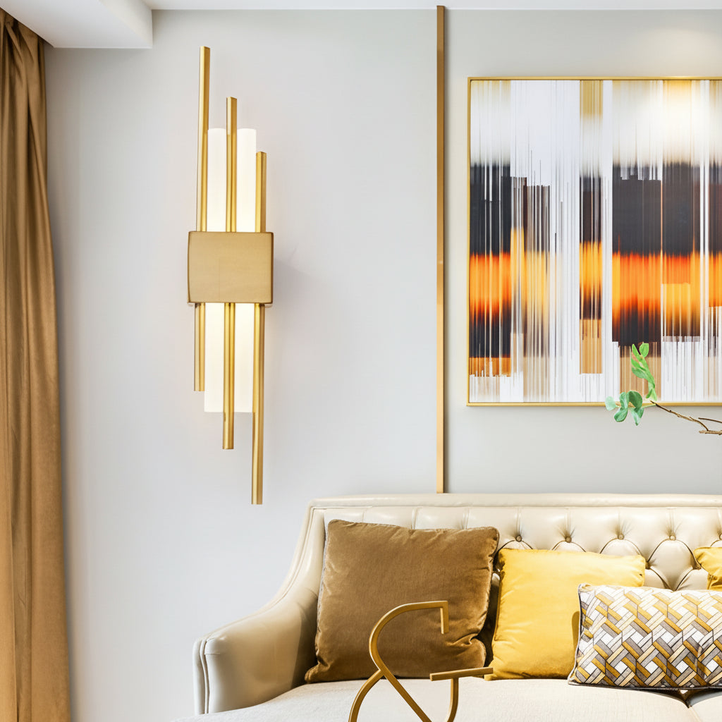 Modern LED Copper Wall Light Fixture