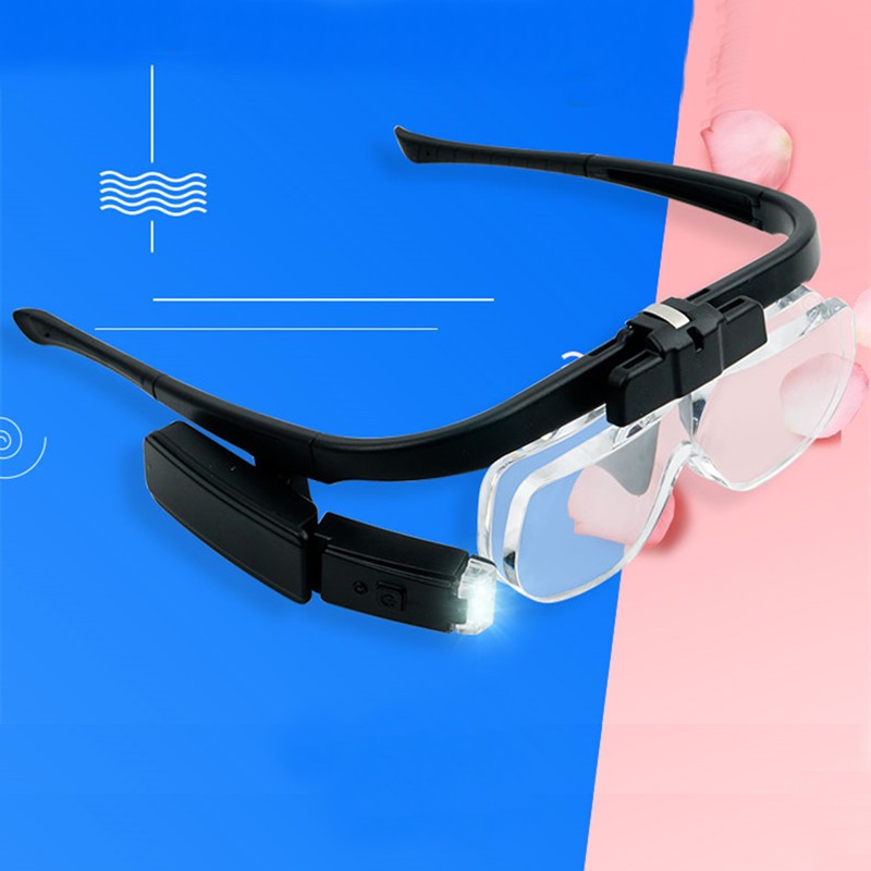 Compact LED Magnifying Glasses with Adjustable Light - Cofik