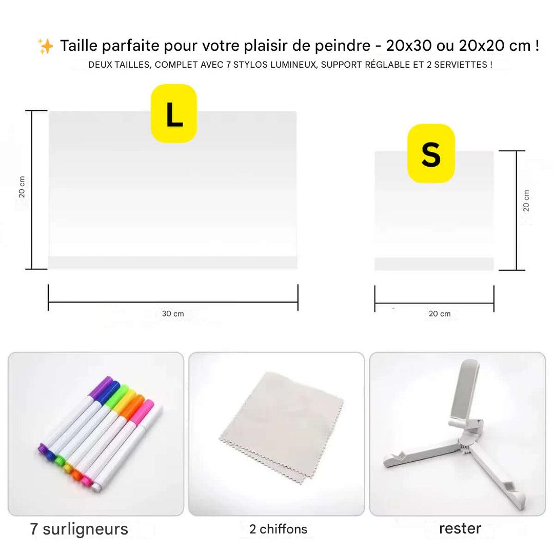 Colorful LED Drawing Tablet with Stylus Pen