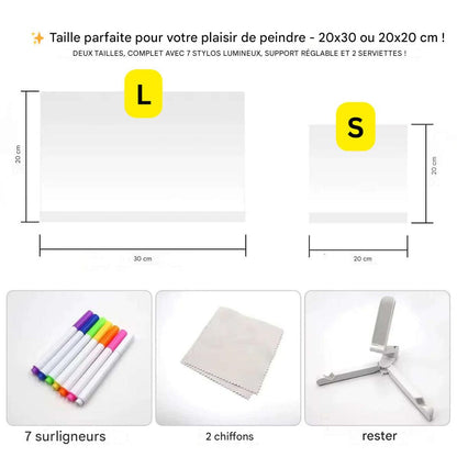 Colorful LED Drawing Tablet with Stylus Pen