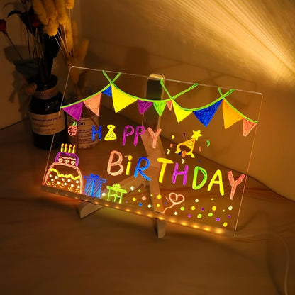 Bright LED Message Board with Colorful Pens