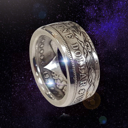 Authentic Silver Coin Ring for Men - Cofik