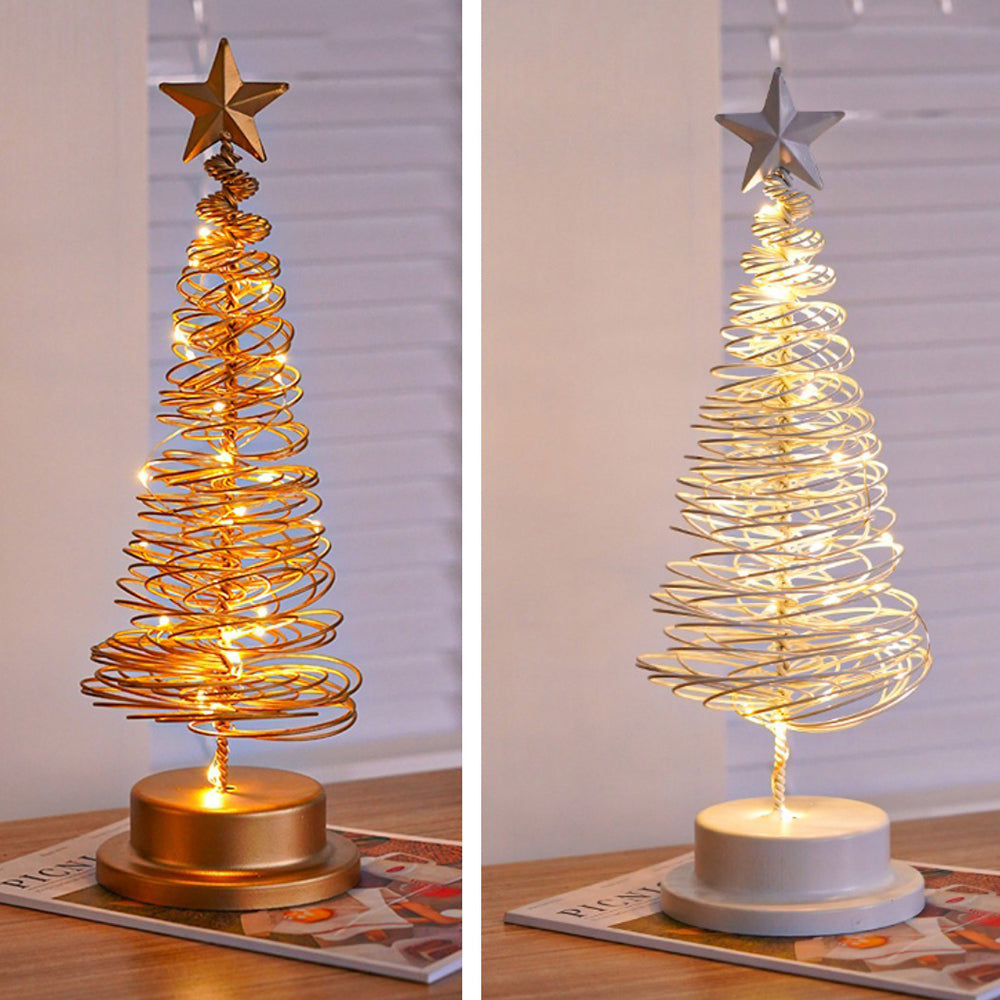Metal Tree Table Lamp with Bright LED Lights