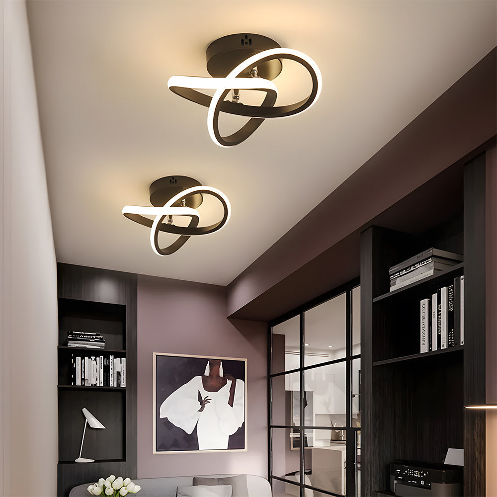 Modern Black LED Ceiling Light Fixture