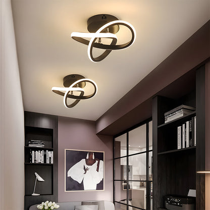 Modern Black LED Ceiling Light Fixture