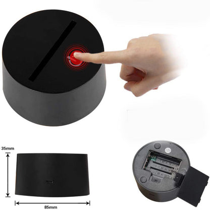 Cool 3D LED Lamp for Home Decor