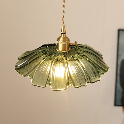 Classic Green Glass Pendant Lamp