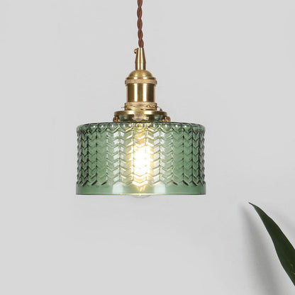 Sleek Copper Glass Pendant Light Fixture