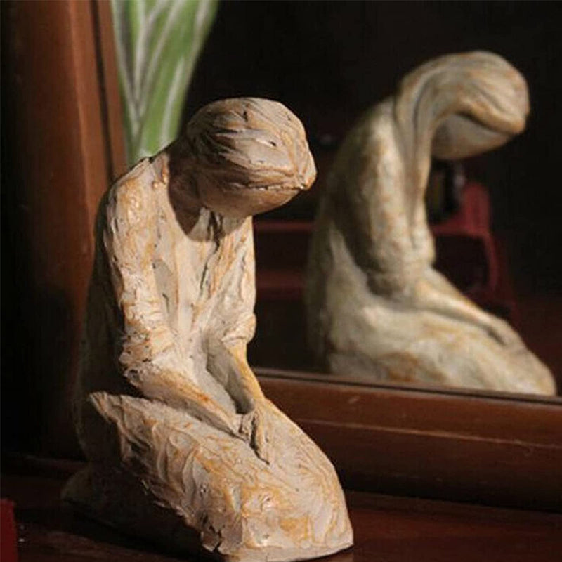 Inspirational Praying Woman Figurine Sculpture - Cofik