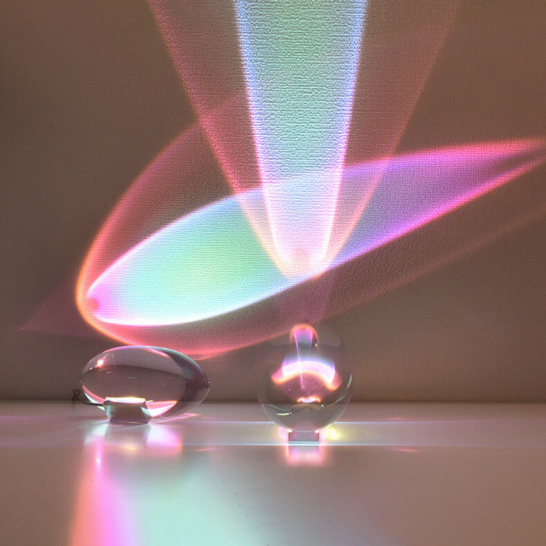 Colorful Crystal Angel Eyes LED Desk Lamp