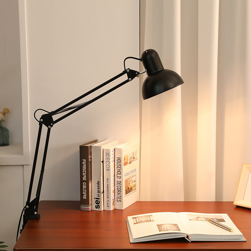 Slim Adjustable Desk Lamp with Clip for Bedroom