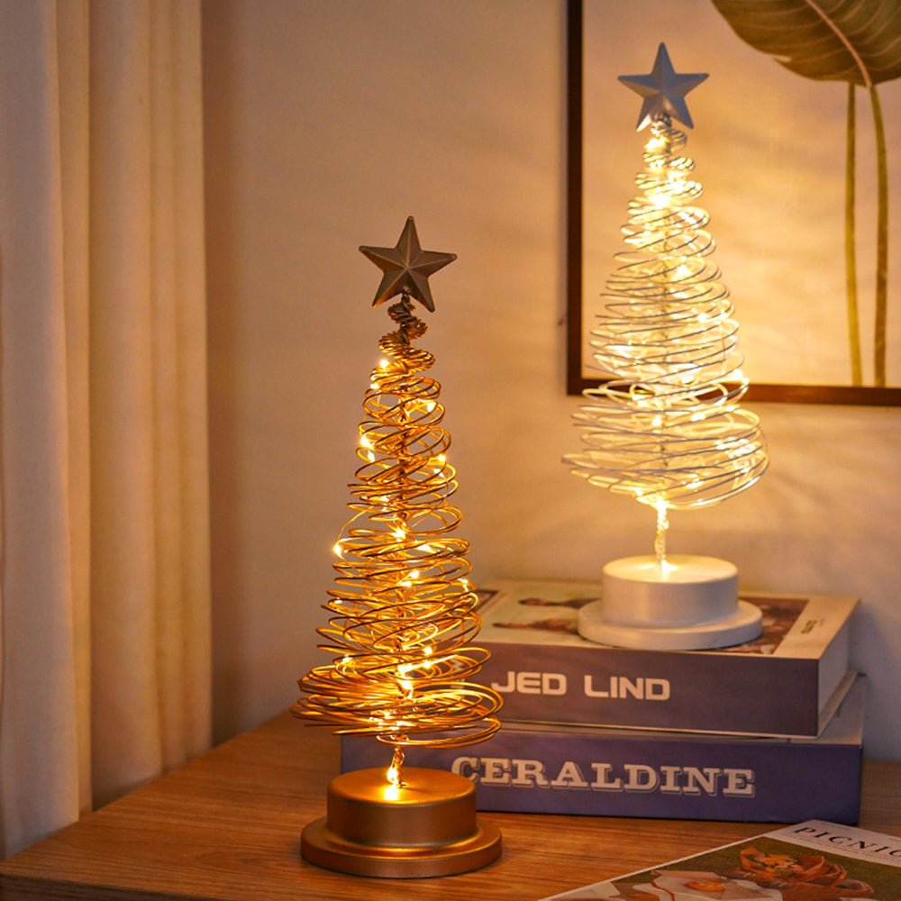 Metal Tree Table Lamp with Bright LED Lights