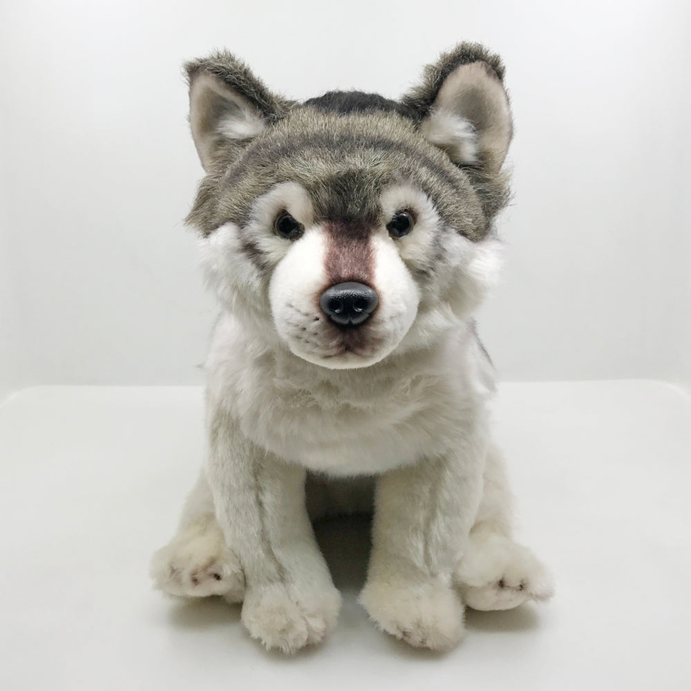 Cute Grey Wolf Stuffed Animal