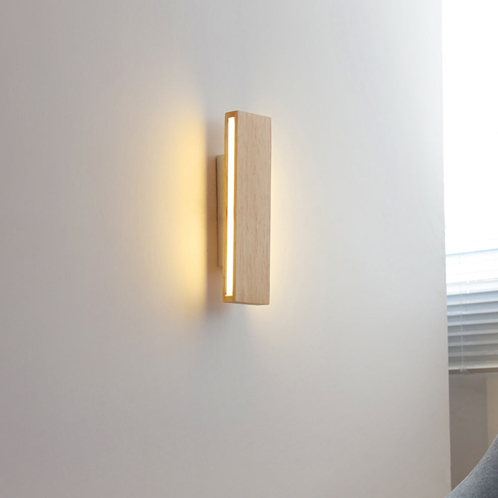 Adjustable Wood LED Wall Light