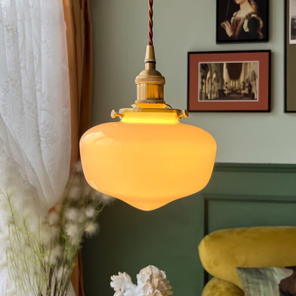 Vintage Style Glass Pendant Lighting Fixture - Cofik