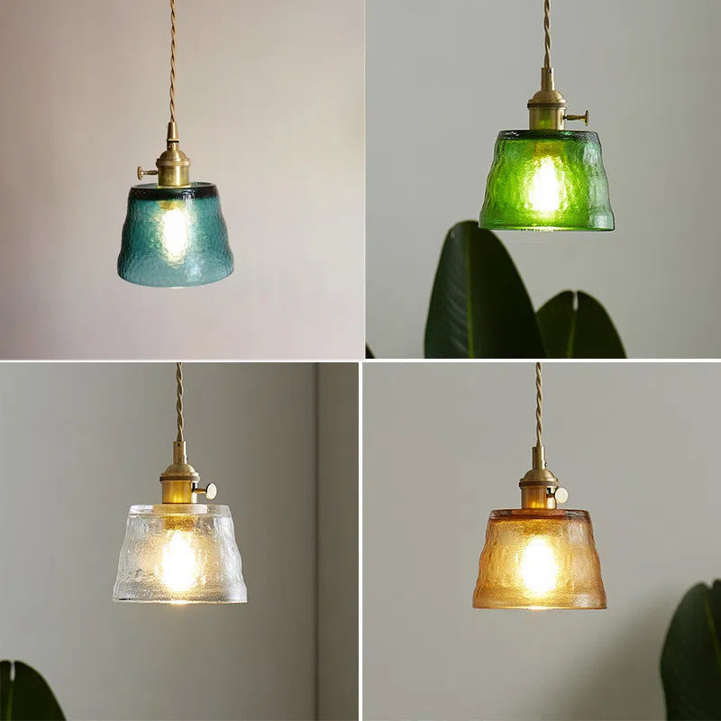 Elegant Clear Glass Hanging Lamp For Home Decor