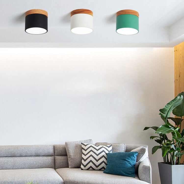 Modern LED Ceiling Lamp Adjustable Color
