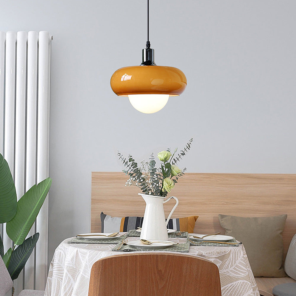 Modern Dome Shaped Glass Pendant Light