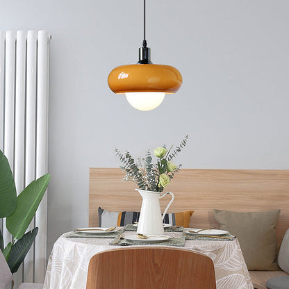 Modern Dome Shaped Glass Pendant Light
