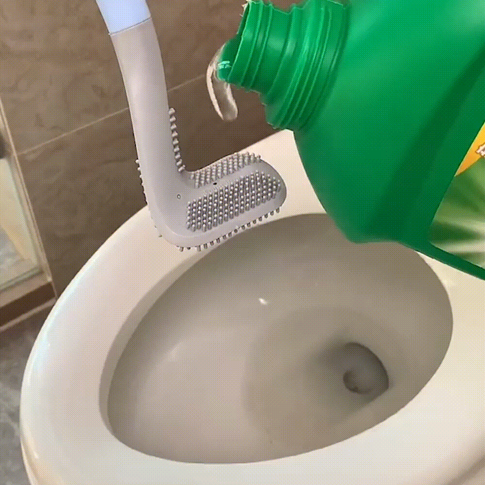 Extended Reach Toilet Brush - Easy Clean