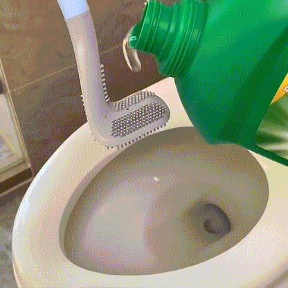 Extended Reach Toilet Brush - Easy Clean
