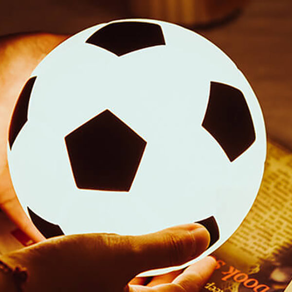 Colorful Soccer Ball LED Desk Lamp with USB Charger - Cofik