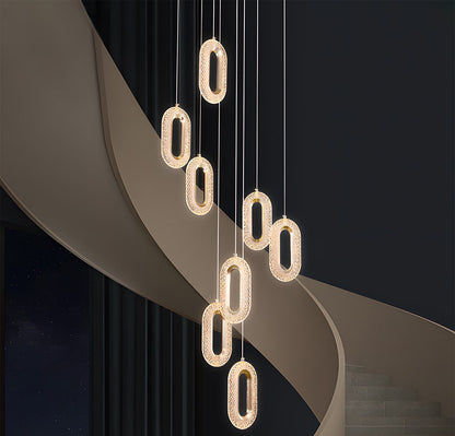 Contemporary Metal LED Hanging Light Fixture