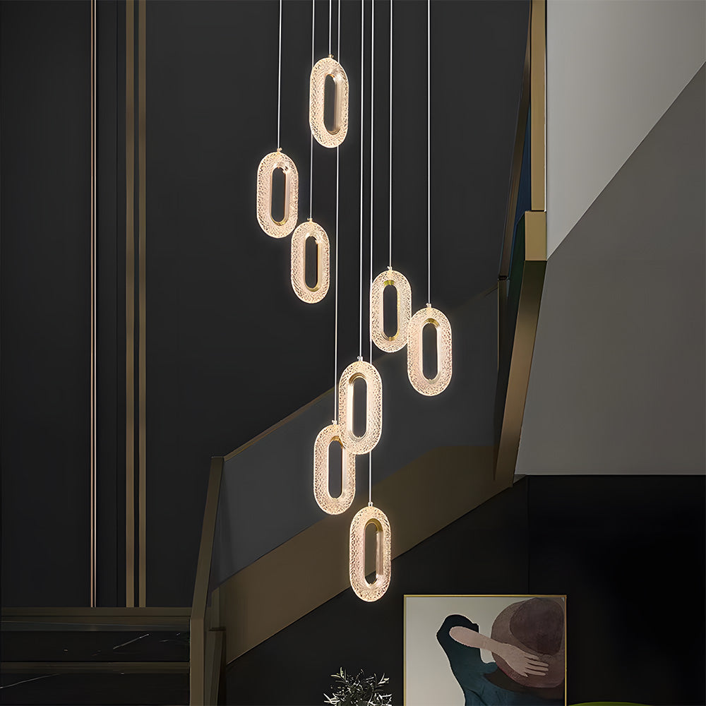 Contemporary Metal LED Hanging Light Fixture