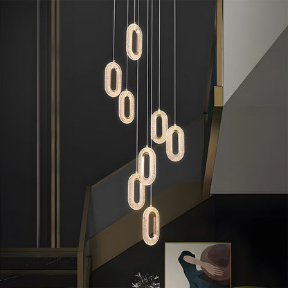 Contemporary Metal LED Hanging Light Fixture