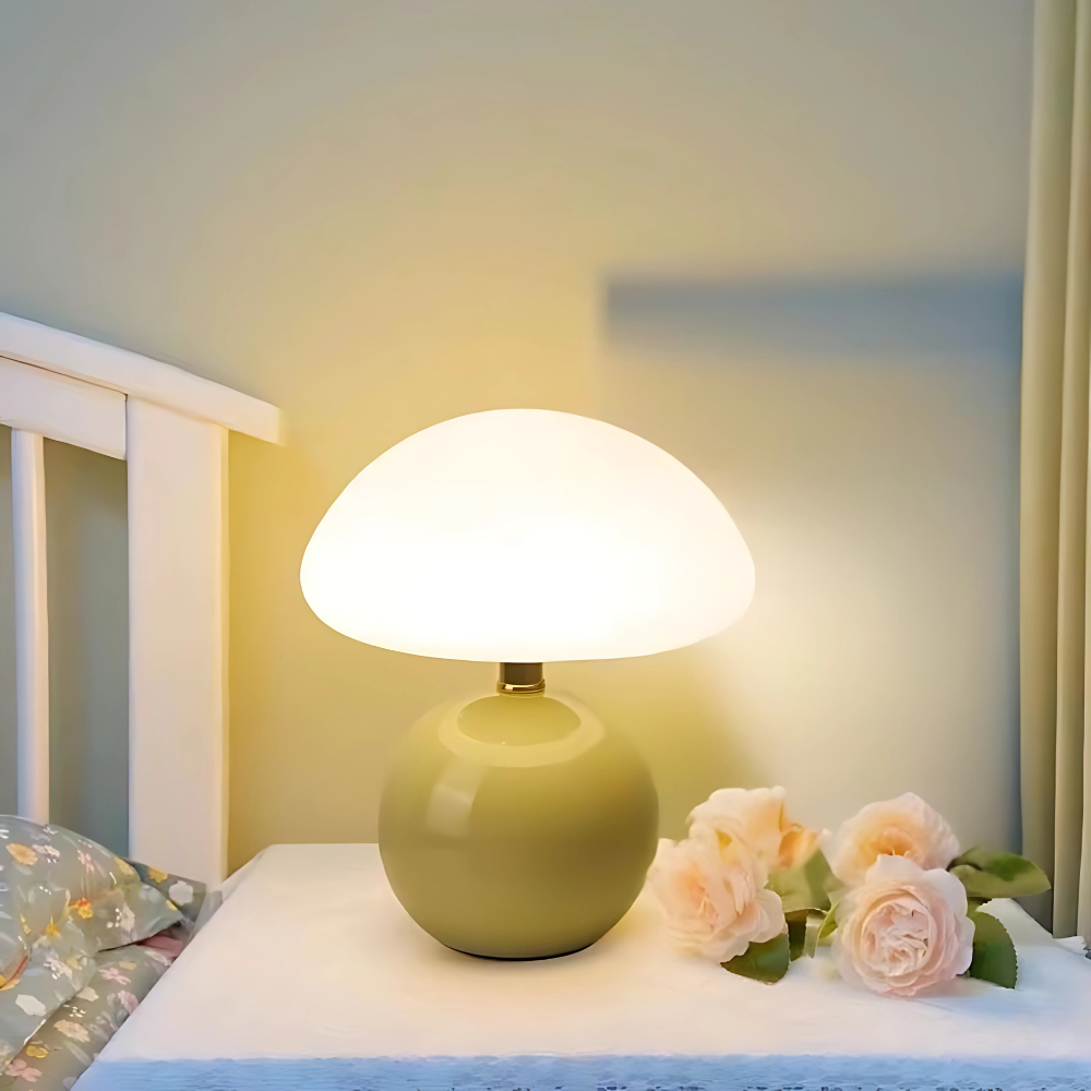 Elegant Ceramic Desk Lamp LED Lighting