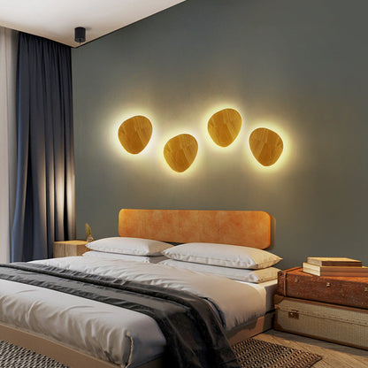 Slim Wooden LED Wall Light – Home Decor