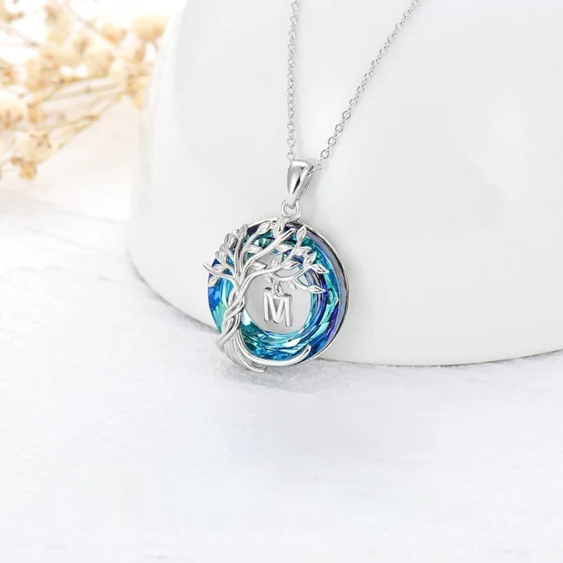 Nature Inspired Crystal Tree Necklace