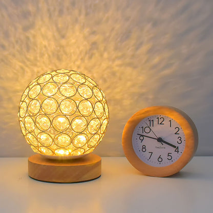 Sleek Compact Round LED Desk Lamp