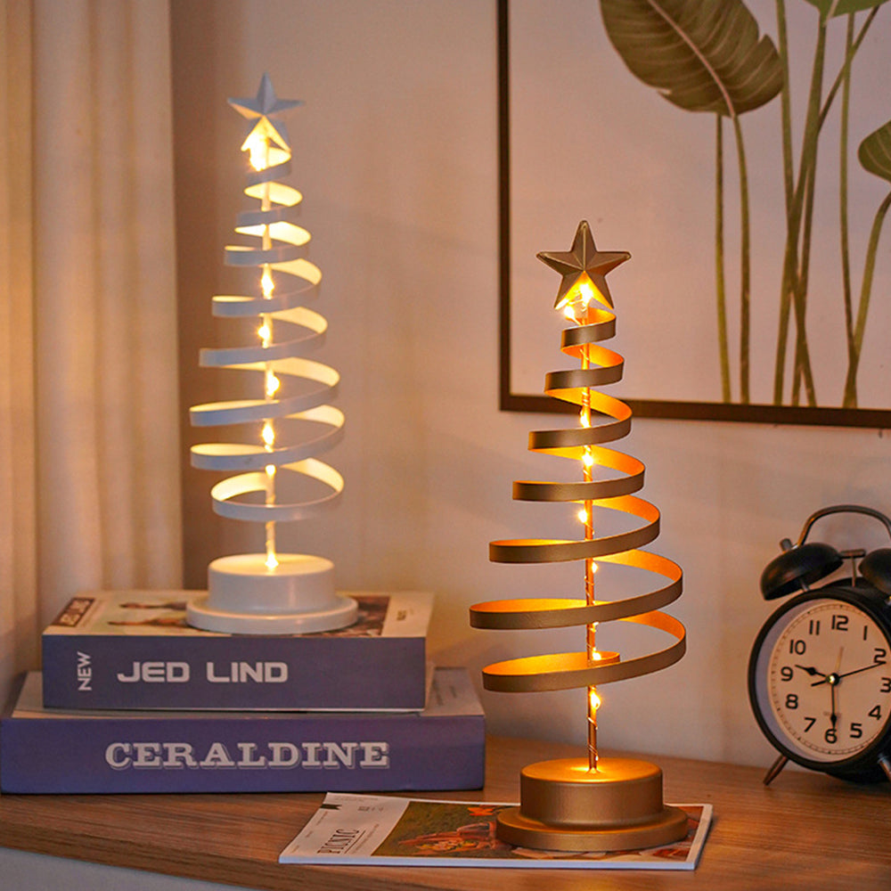 Metal Tree Table Lamp with Bright LED Lights