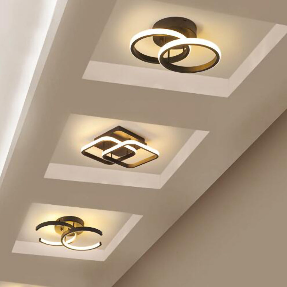 Dark Iron LED Hanging Light