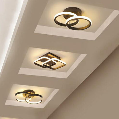 Dark Iron LED Hanging Light