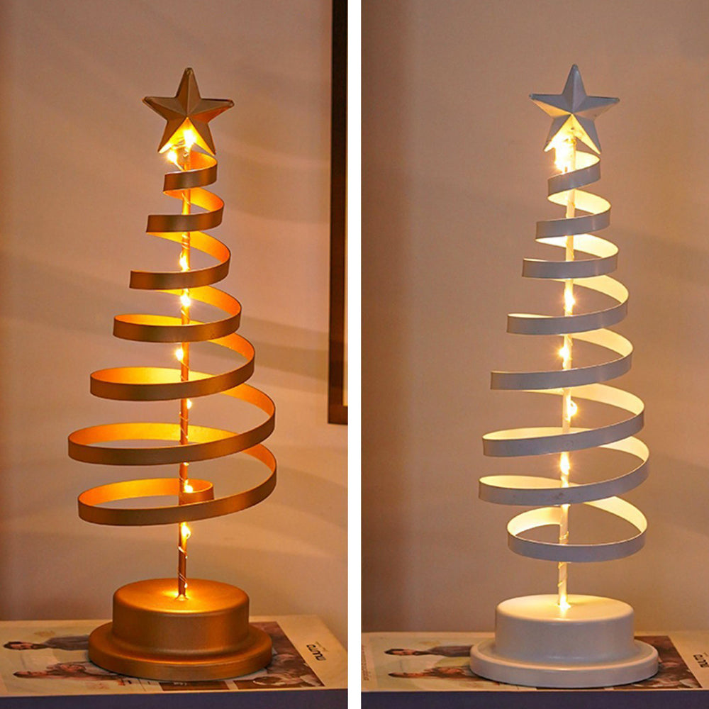 Metal Tree Table Lamp with Bright LED Lights