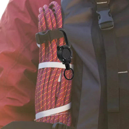 Durable Steel Retractable Security Keychain