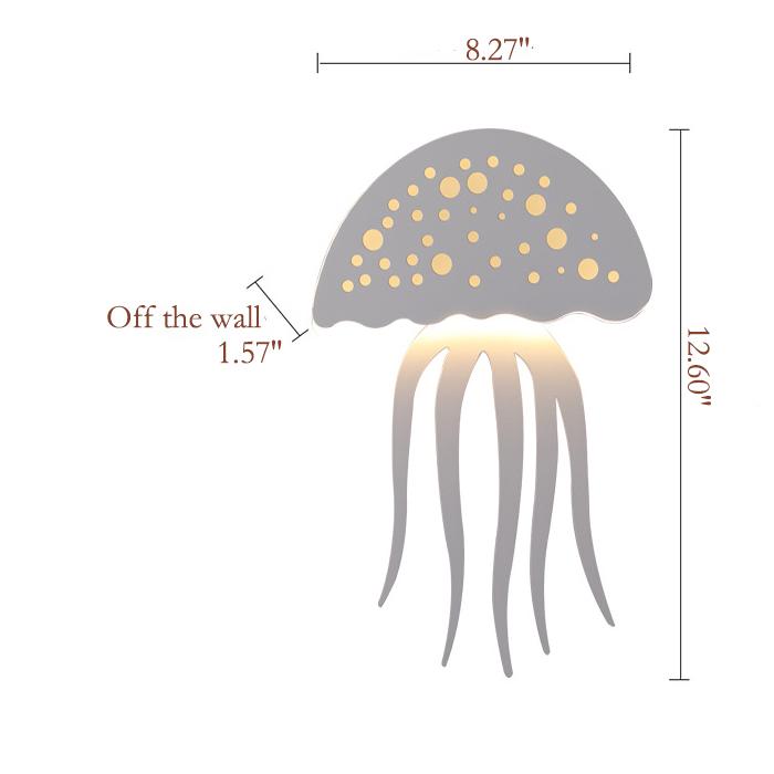 Stylish 1-Light LED Jellyfish Wall Lamp