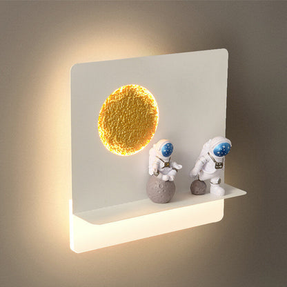 Modern Space Theme Round LED Wall Lamp