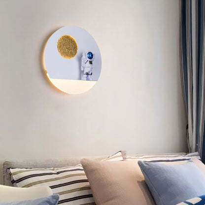Modern Space Theme Round LED Wall Lamp